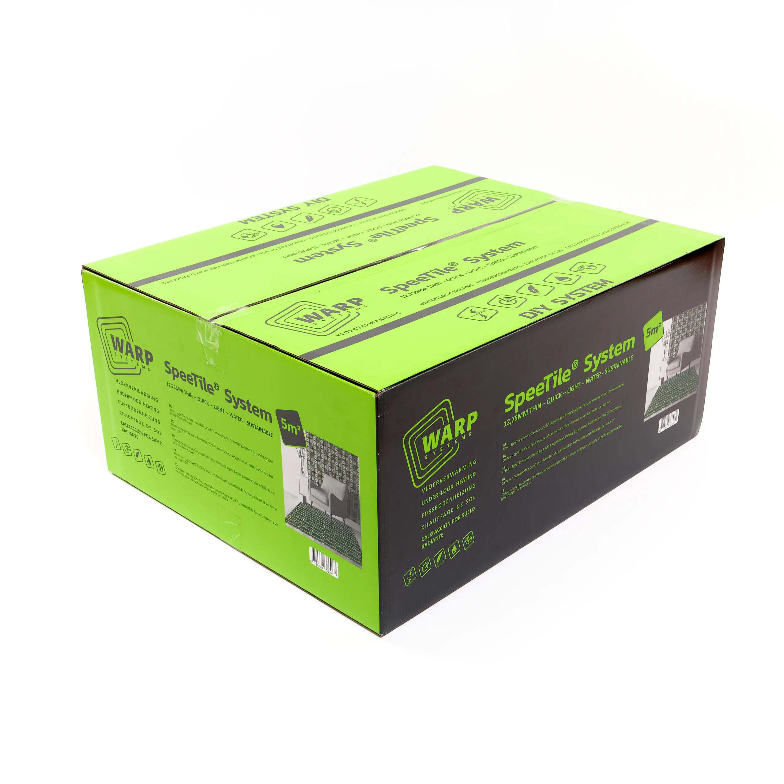 WARP Systems DIY 5m² SpeeTile10 Systeem