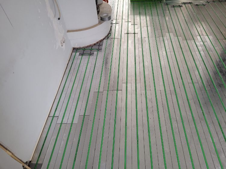 Vloerverwarming in kamer