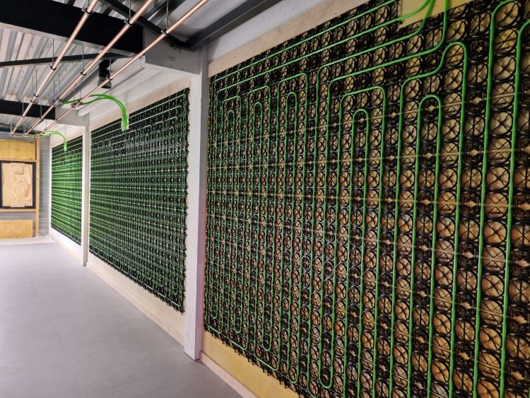 Wandverwarming op hout