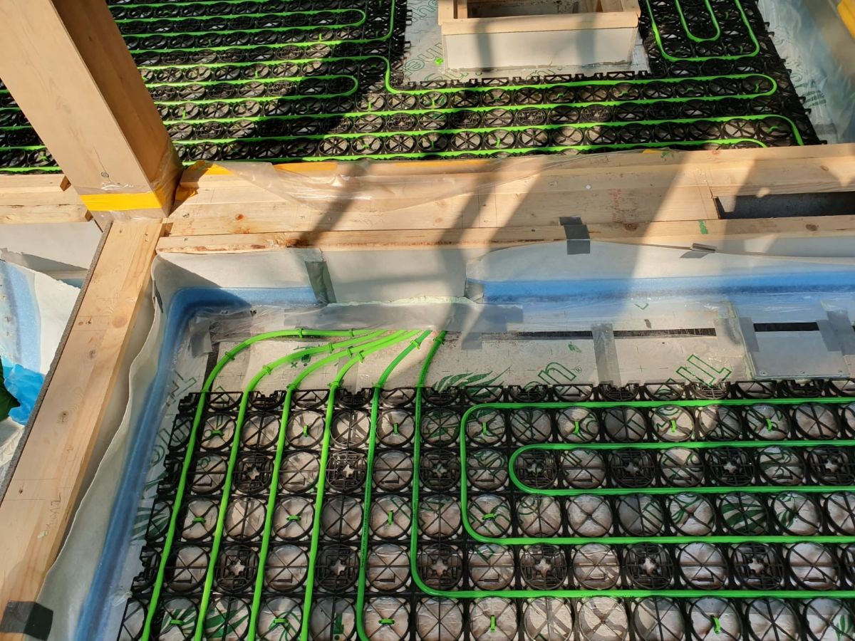 Doorvoer voor vloerverwarming