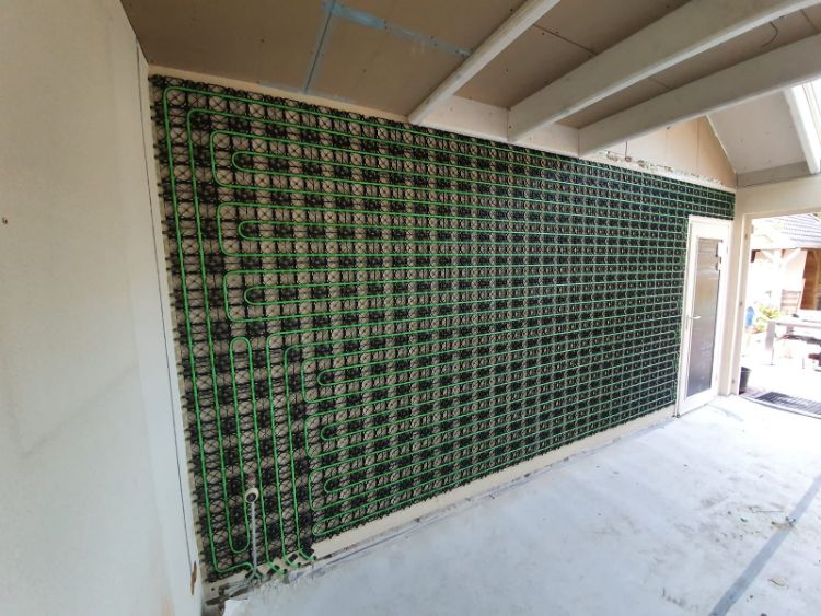 Wandverwarming door WARP Systems