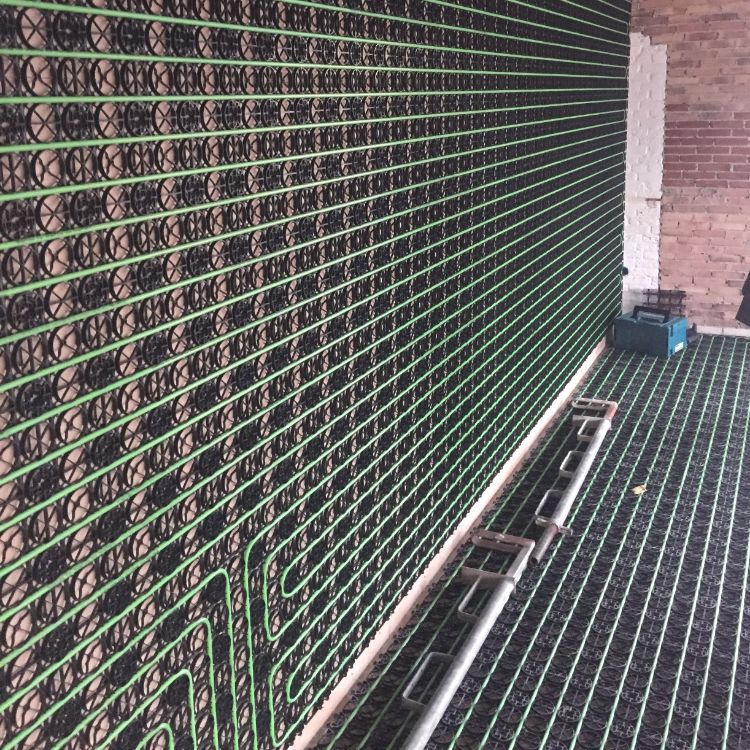 Wand en vloerverwarming van WARP Systems