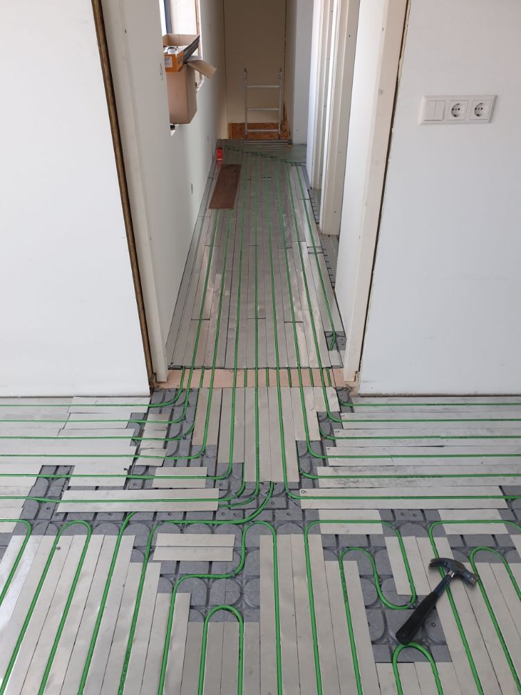 Vloerverwarming in hal