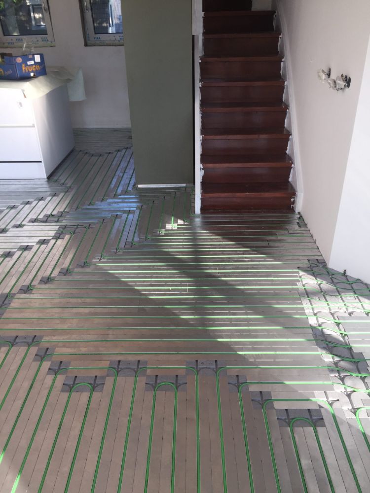 Vloerverwarming in huis