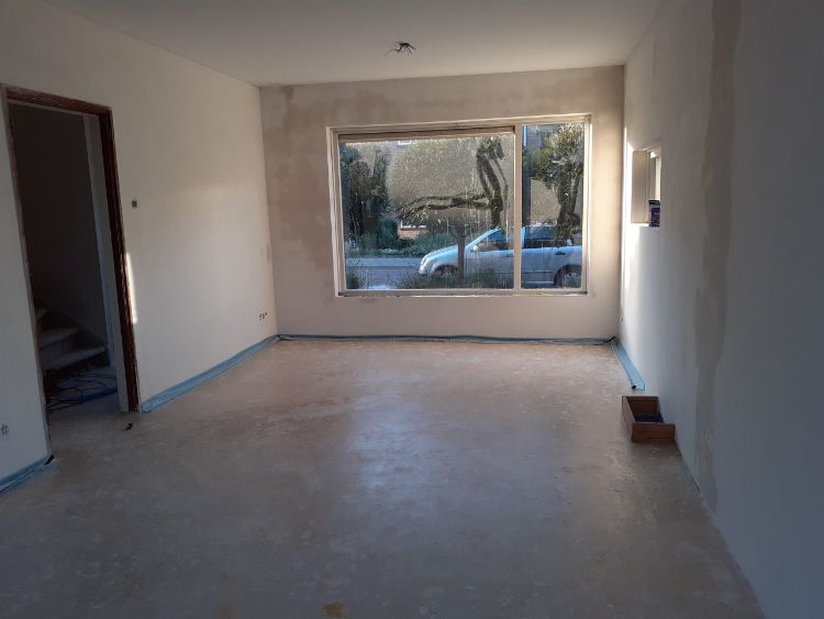 WARP Systems woning SpeeTile systeem met SpeeTop vulmassa