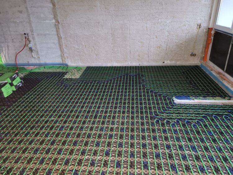 Vloerverwarming zonder vulmassa