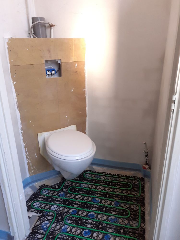 WARP Systems woning SpeeTile systeem toiletruimte