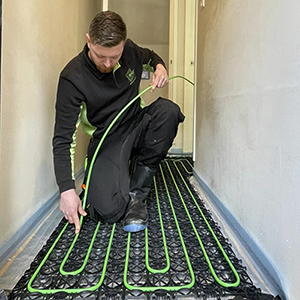 WARP Systems SpeeTube verwarmingsbuis leggen