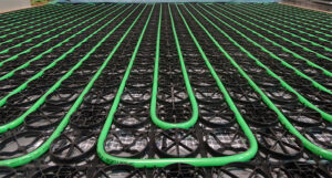 Vloerverwarming op de grond