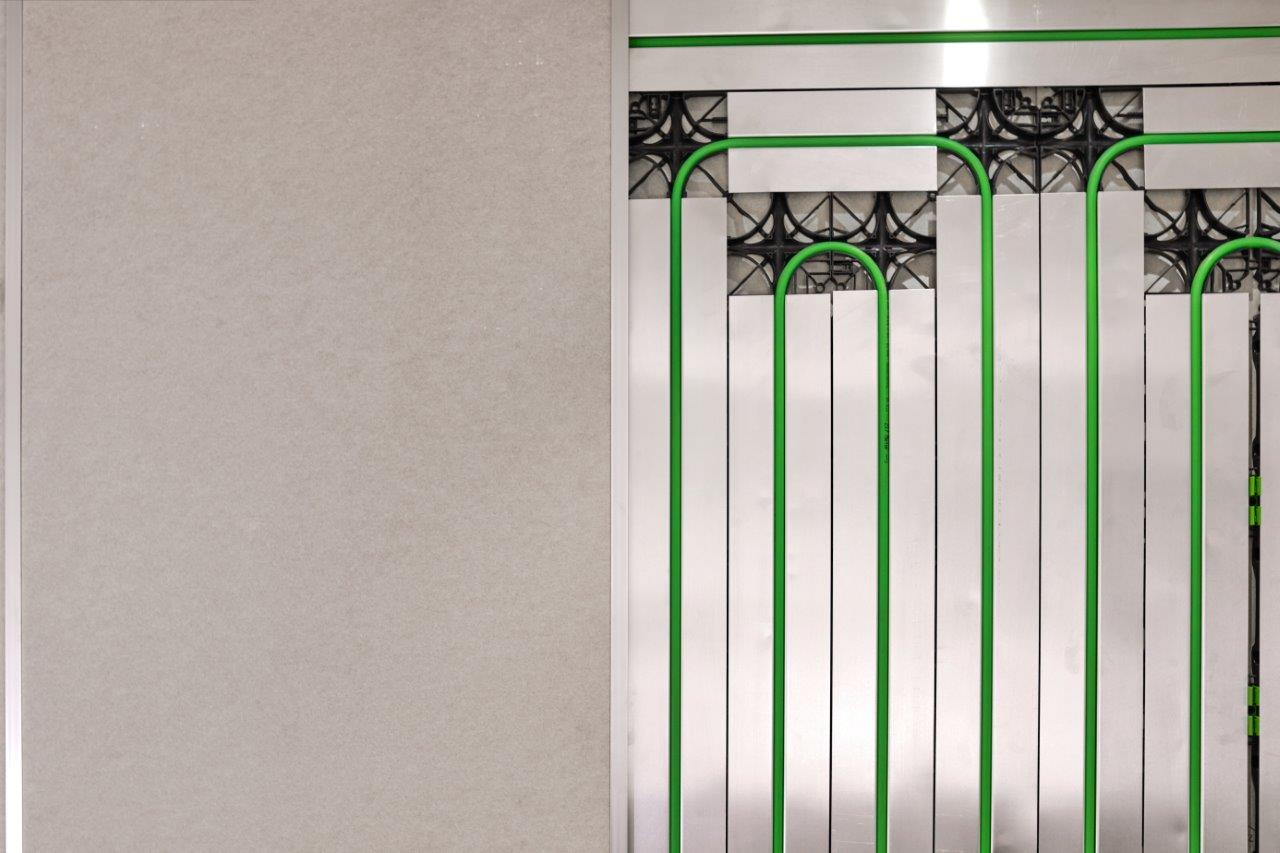 Wandverwarming met gipsplaat