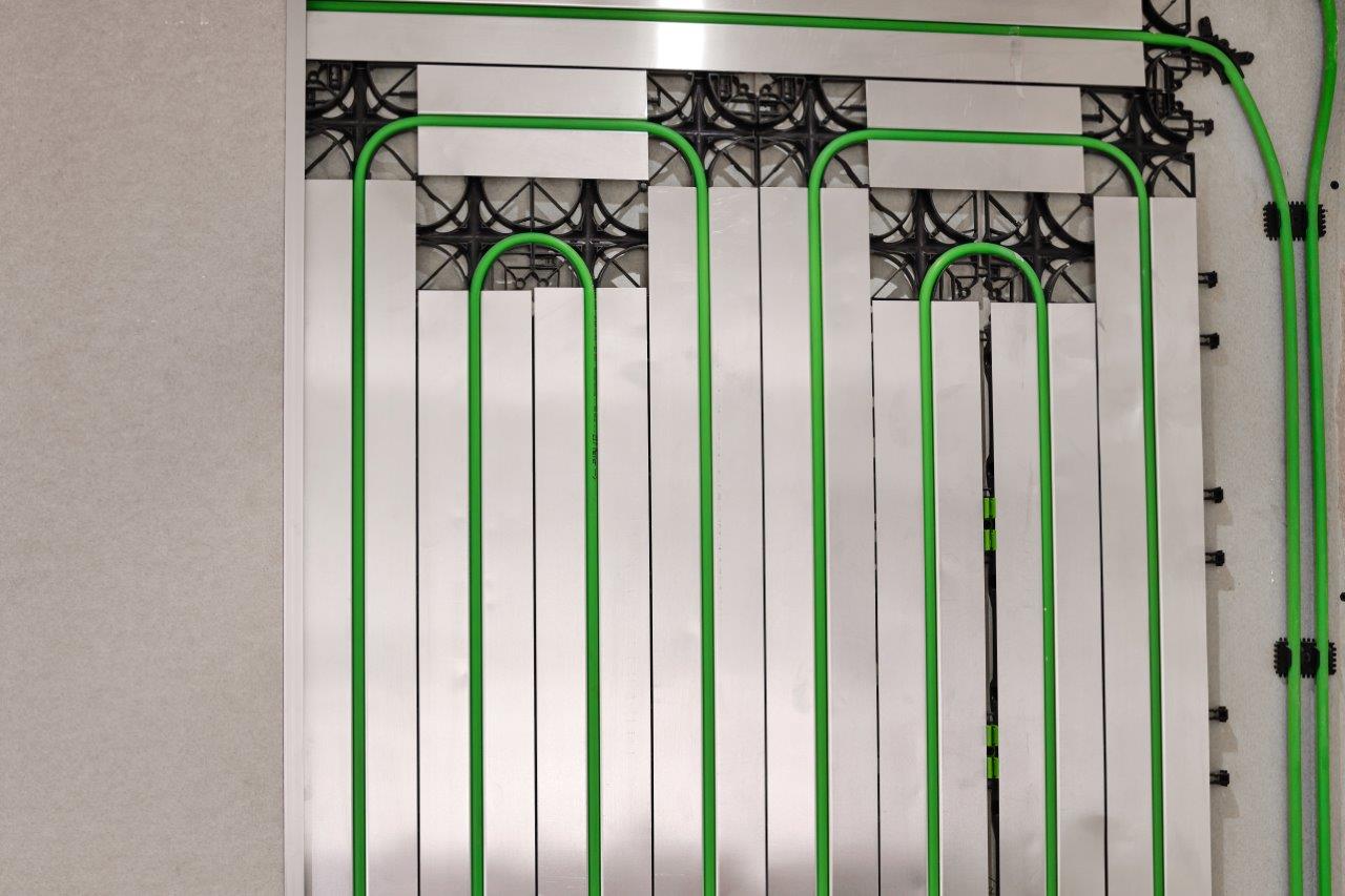 Wandverwarming met gipsplaat