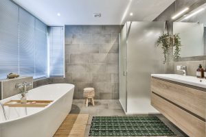 Badkamer met vloerverwarming