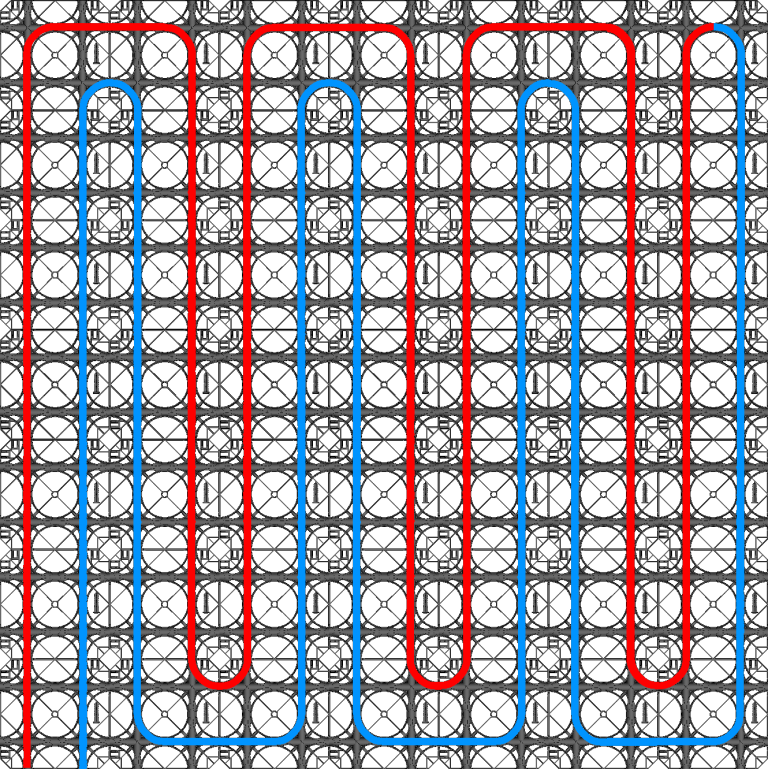 Legpatroon dubbelmeander