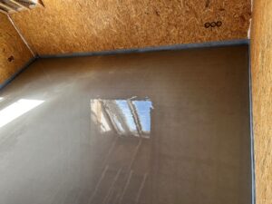 WARP vloerverwarming met vulmassa