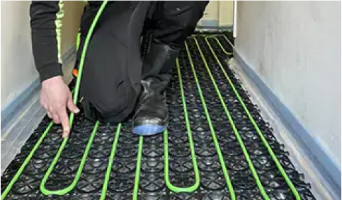 Installatie vloerverwarming