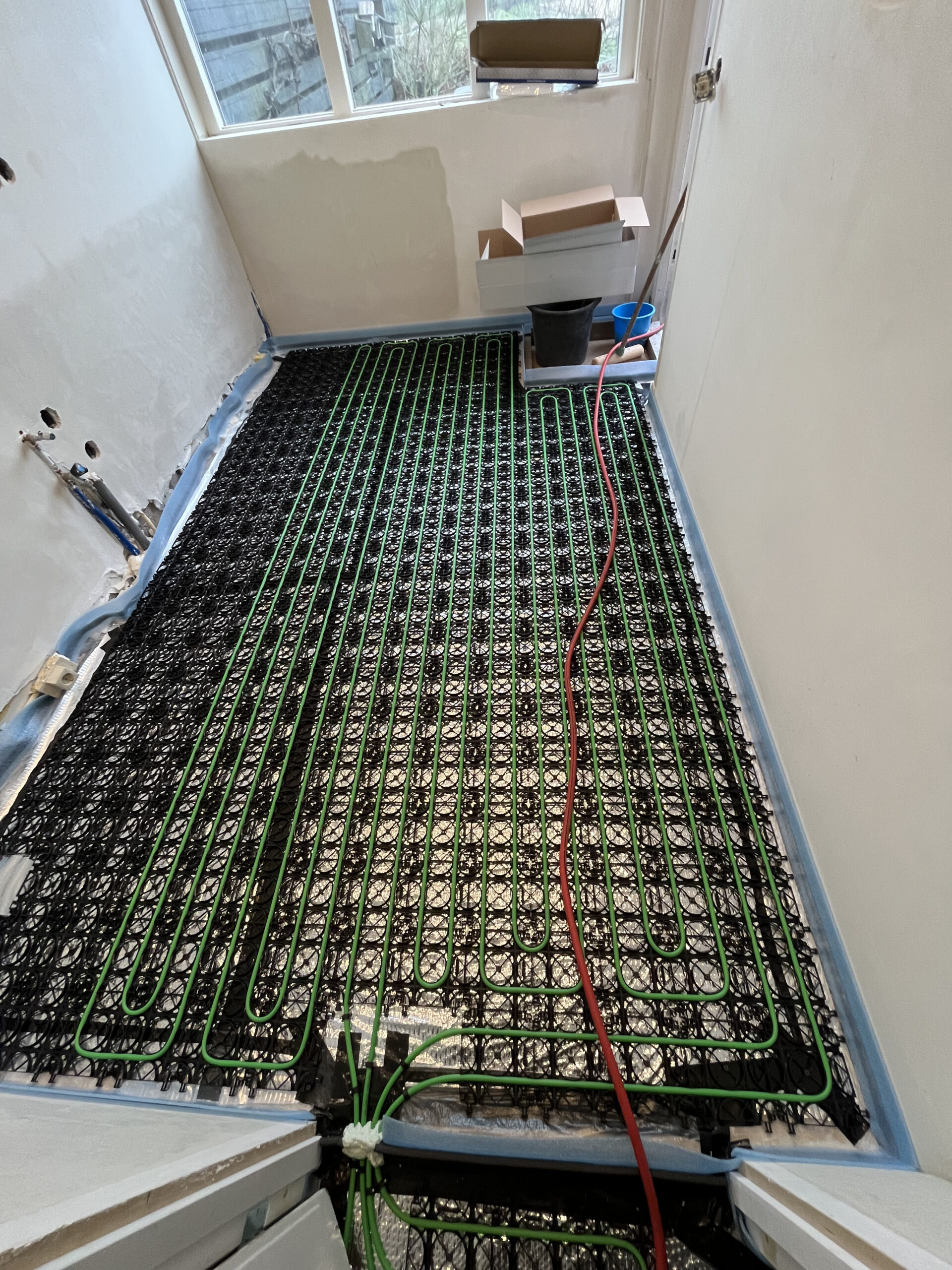 keuken met vloerverwarming