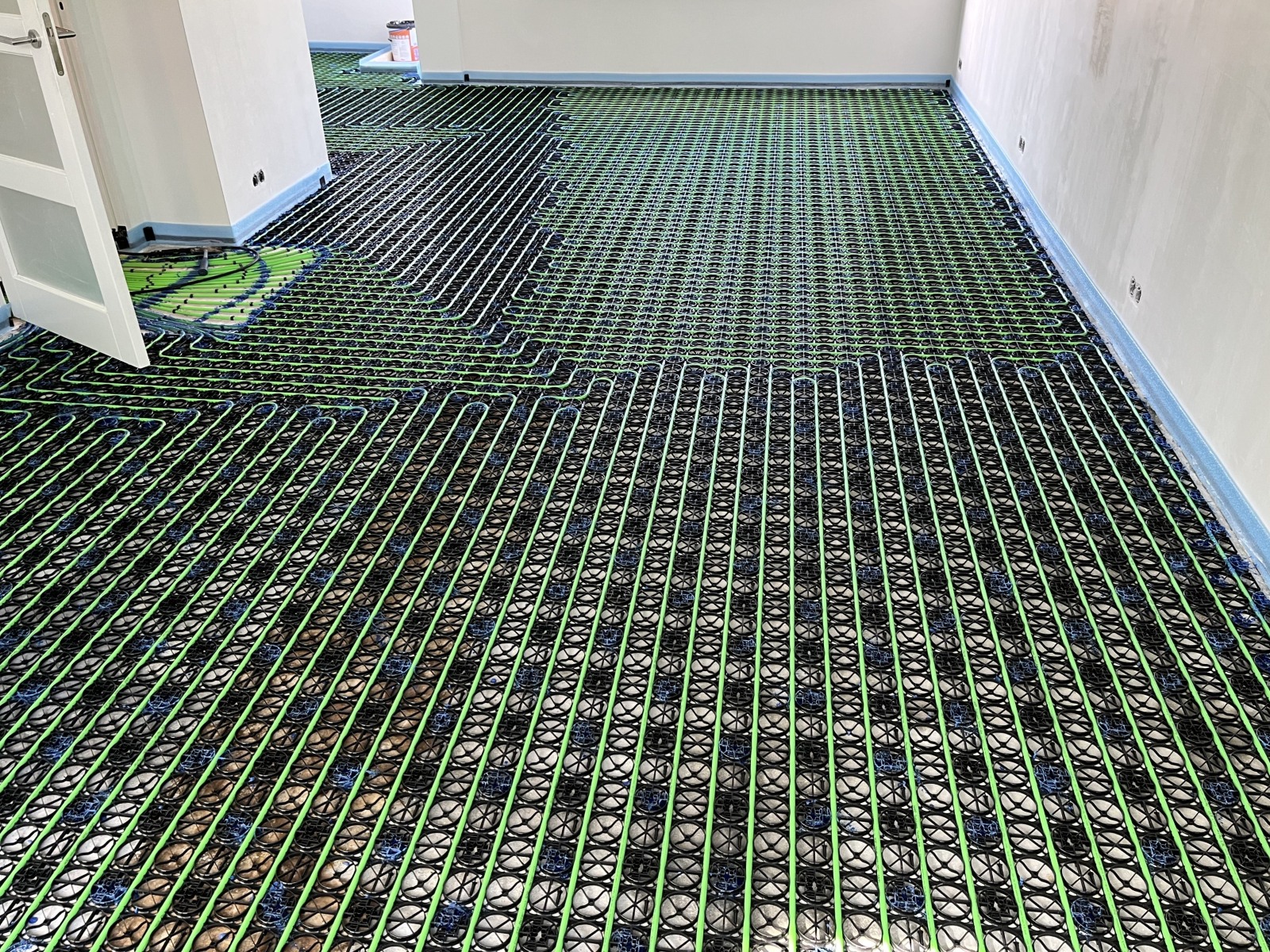 woonkamer met vloerverwarming